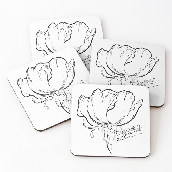 Item preview, Black line flower designed and sold by Darya Bogatskaya79.