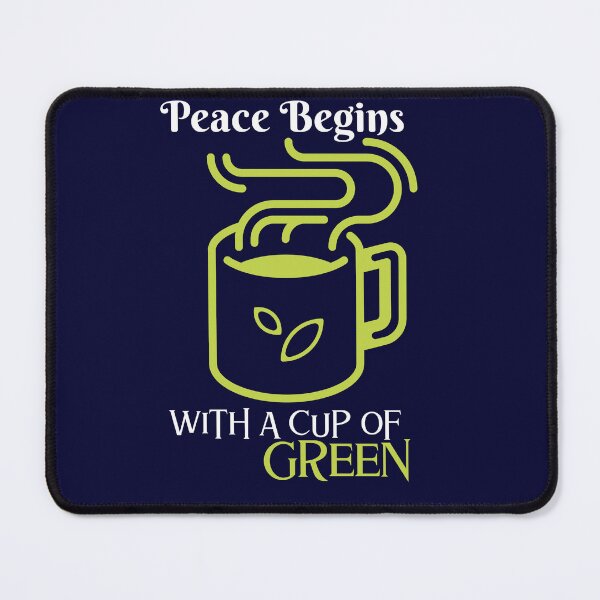 Item preview, Peace Begins with the Cup of Green — Serene Sips, Mindful Moments, Herbal Zen T-Shirt designed and sold by Dbm Teeverse.
