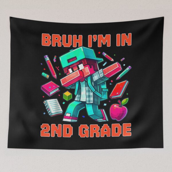 Item preview, Bruh I'm in 2nd Grade Dabbing Boys Kids Gamer Back To School designed and sold by ILoveWeedLive.