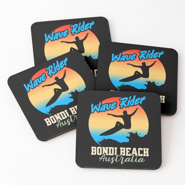 Item preview, Wave Rider – Bondi Beach Australia Surfer Design- Retro Sunset Look designed and sold by SpecialtiesShop.