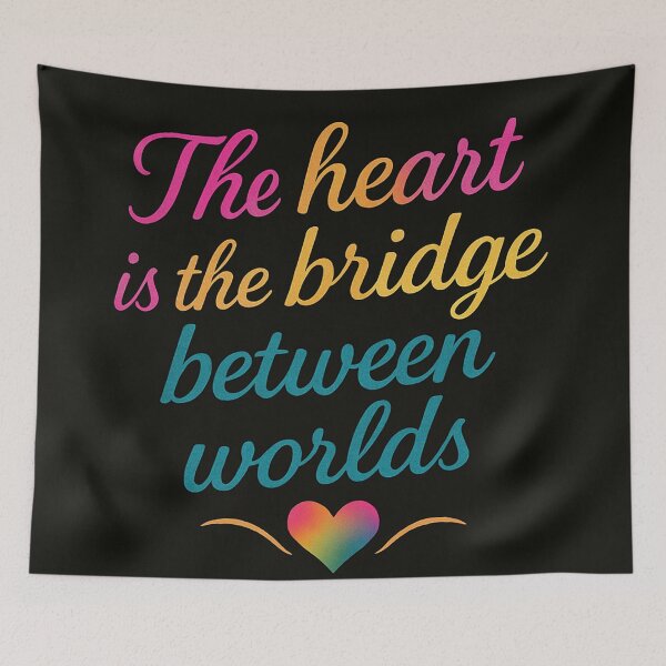 Item preview, The Heart is the Bridge Between Worlds – Spiritual Design designed and sold by Cveti Dinkova.
