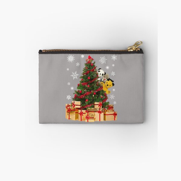 Item preview, Sooty Christmas Characters Peeking Around Xmas Tree designed and sold by All-And-Every.