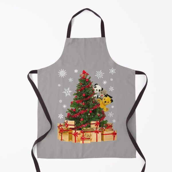Item preview, Sooty Christmas Characters Peeking Around Xmas Tree designed and sold by All-And-Every.