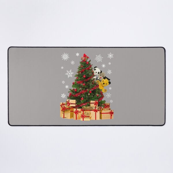 Item preview, Sooty Christmas Characters Peeking Around Xmas Tree designed and sold by All-And-Every.