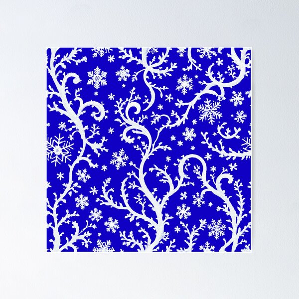 Item preview, Extraordinary winter curls seamless Pattern  * Elegant Frost Scrollwork  * Glistening Snowflake Art Deco designed and sold by TheGaliyaStudio.