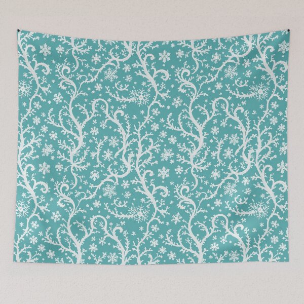Item preview, Extraordinary winter curls seamless Pattern  * Elegant Frost Scrollwork  * Glistening Snowflake Art Deco designed and sold by TheGaliyaStudio.