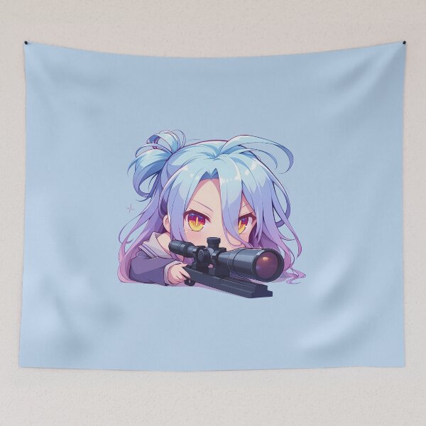 Item preview, Chibi Shiro No Game No Life Sniper Cute designed and sold by Williamhallano.