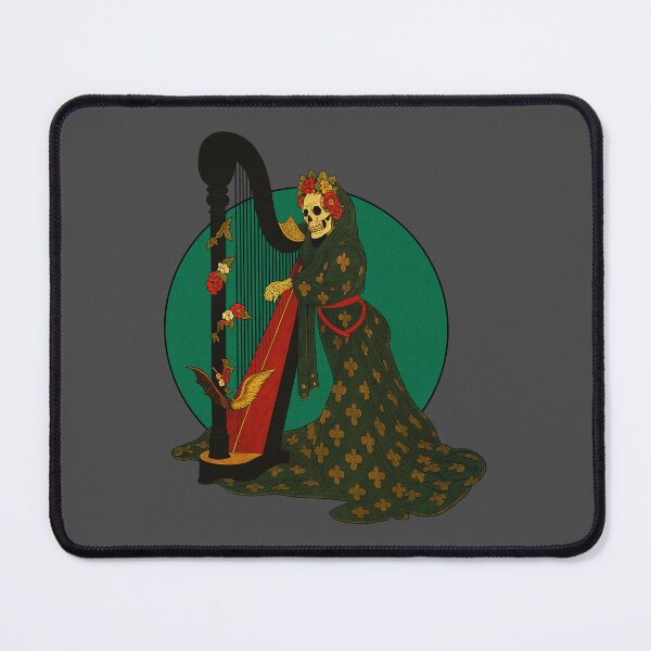 Item preview, Vintage Art Deco Mexican Calavera Harp Player designed and sold by Kujo Dangerous Vintage.