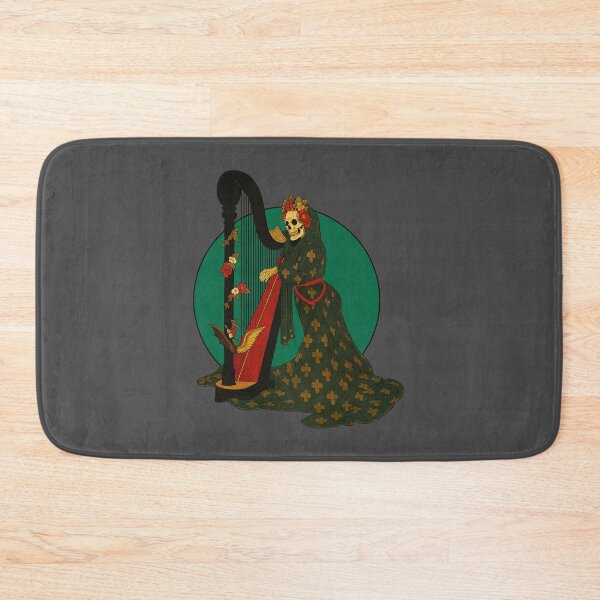 Item preview, Vintage Art Deco Mexican Calavera Harp Player designed and sold by Kujo Dangerous Vintage.