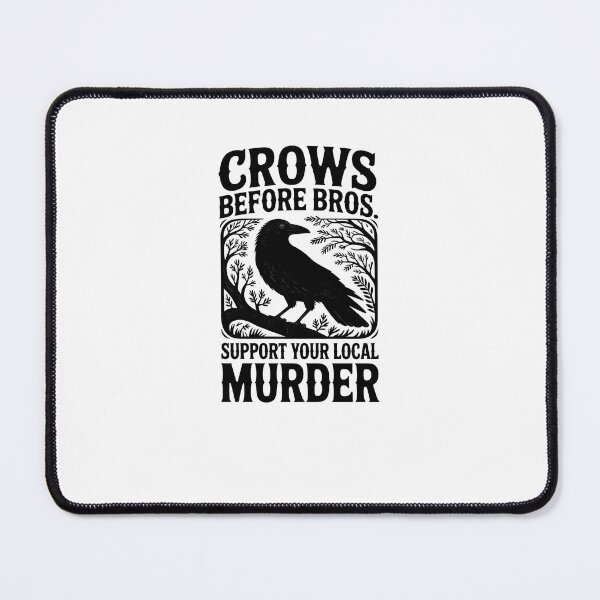 Item preview, Crows Before Bros Funny Gothic Crow Murder Halloween designed and sold by MissRasheedHam.