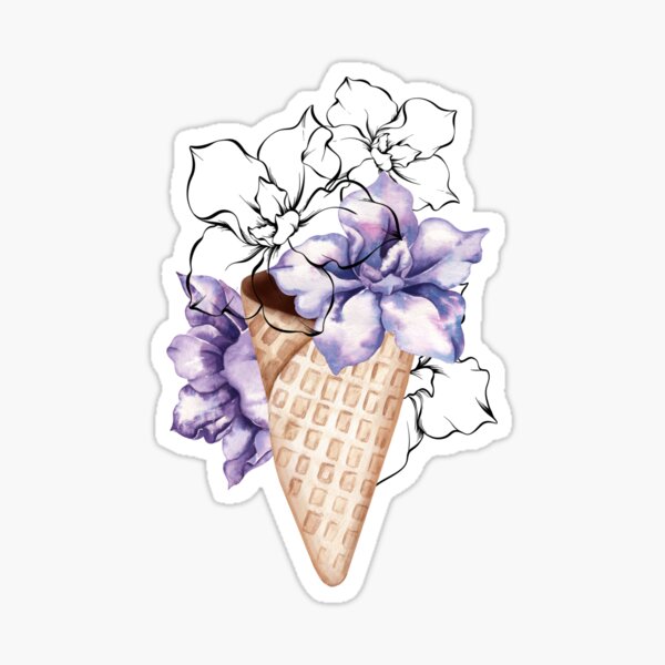 Item preview, Tasty flowered ice cream designed and sold by Darya Bogatskaya79.