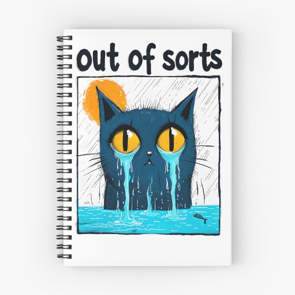 Item preview, Sad Cat "Out of Sorts" designed and sold by paulrommer.