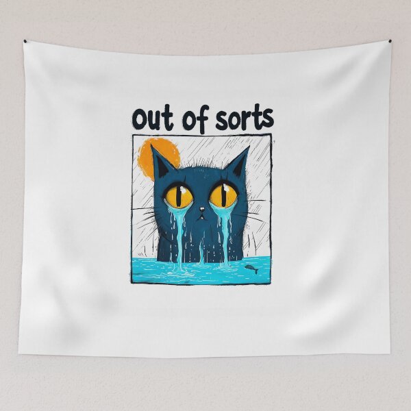 Item preview, Sad Cat "Out of Sorts" designed and sold by paulrommer.