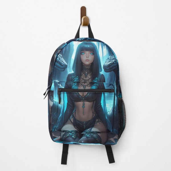 Item preview, Anime Girl Ice Sorceress Among Serpents in Glacial Cavern designed and sold by GABRIELMURPHY.