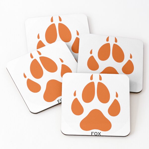 Item preview, Fox Pawprint – Woodland Tracker Badge designed and sold by The Digital Compass.