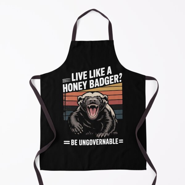 Aperçu de l'œuvre Live Like A Honey Badger créée et vendue par kudostees.
