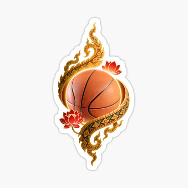 Item preview, Sacred Bounce – Thai Kanok Basketball Fusion designed and sold by MoBoCH.