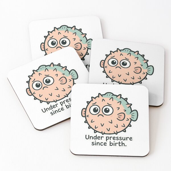 Item preview, Pufferfish Panic – “Under pressure since birth.” designed and sold by Thorrdu.