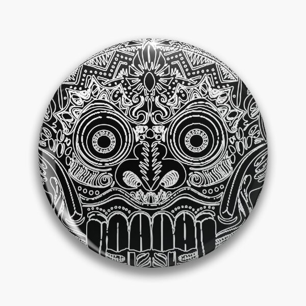 Item preview, Copy of Thai Demon Mask Tattoo Design – Sacred Mythical Art Linework Jaguar Warrior Tribal Mask – Sacred Geometric Tattoo Art designed and sold by Bspaces.