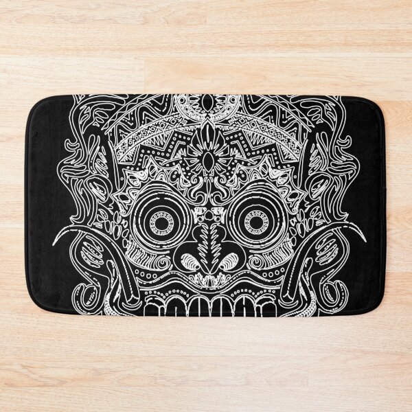 Item preview, Copy of Thai Demon Mask Tattoo Design – Sacred Mythical Art Linework Jaguar Warrior Tribal Mask – Sacred Geometric Tattoo Art designed and sold by Bspaces.