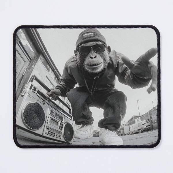 Item preview, Ghetto Hip Hop Monkey With Boombox designed and sold by RockFireMerch.