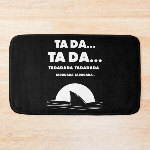 Item preview, TA DA... Shark Fin & Soundtrack Joke – Minimalist Movie Lover Design - White Text designed and sold by NiceHatHarry.