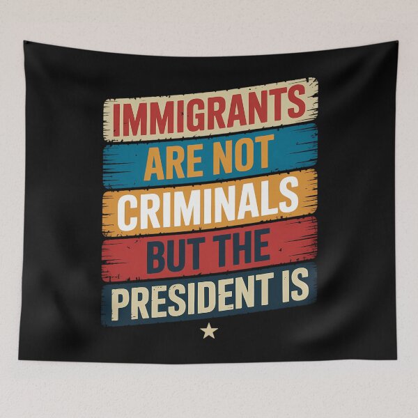 Item preview, Immigrants Support Protest designed and sold by WalshDrawnLaugh.