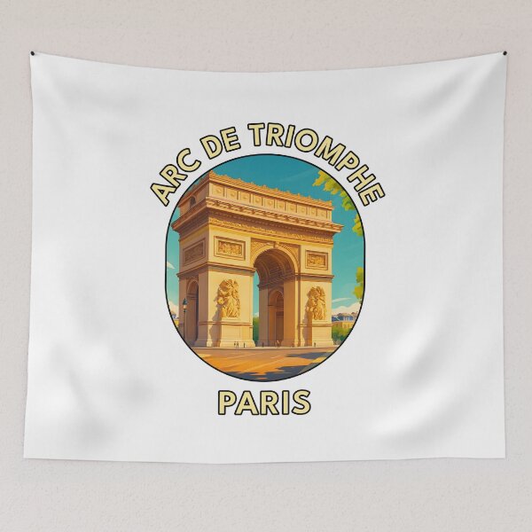 Item preview, Arc de Triomphe – Paris Landmark Travel Art designed and sold by inkNext.