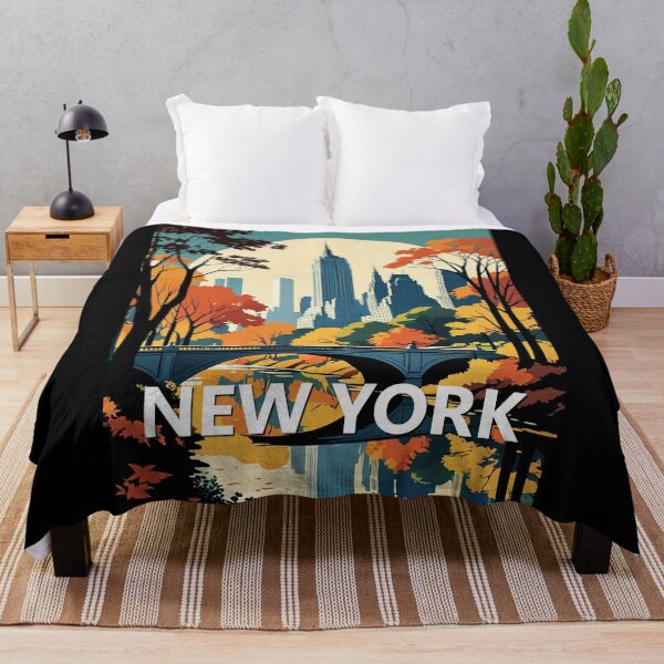 Item preview, Vintage New York Central Park Poster Graphic Art  designed and sold by KALEIDOSCOPE UK.