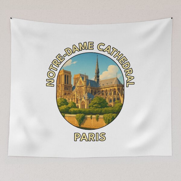 Item preview, Notre-Dame Cathedral – Paris Gothic Architecture Travel Art designed and sold by inkNext.