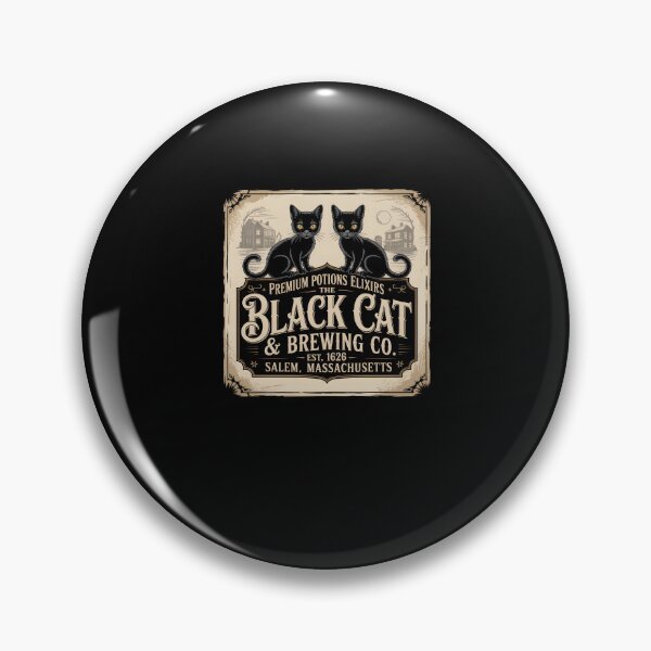 Item preview, Black Cat Brewing Co Vintage Witchy Halloween designed and sold by MissRasheedHam.