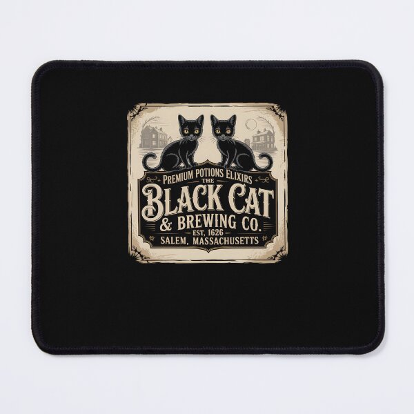Item preview, Black Cat Brewing Co Vintage Witchy Halloween designed and sold by MissRasheedHam.