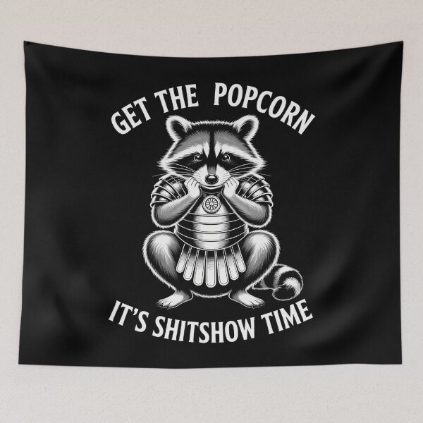 Item preview, Meme Raccoon Funny Joke designed and sold by WalshDrawnLaugh.