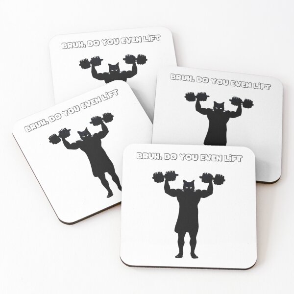 Item preview, Buff Cat Flexing: "Bruh, Do You Even Lift?" designed and sold by Skyla007.