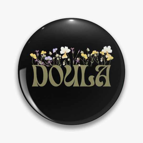 Item preview, Cute Doula Wildflowers labour Birth Support Groovy Floral designed and sold by Guess4best.