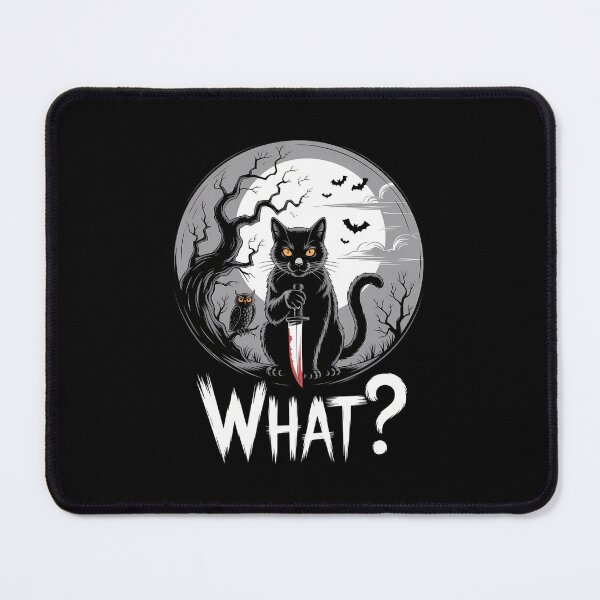 Item preview, Murderous Funny Sarcastic Halloween Cat Lovers designed and sold by WalshDrawnLaugh.