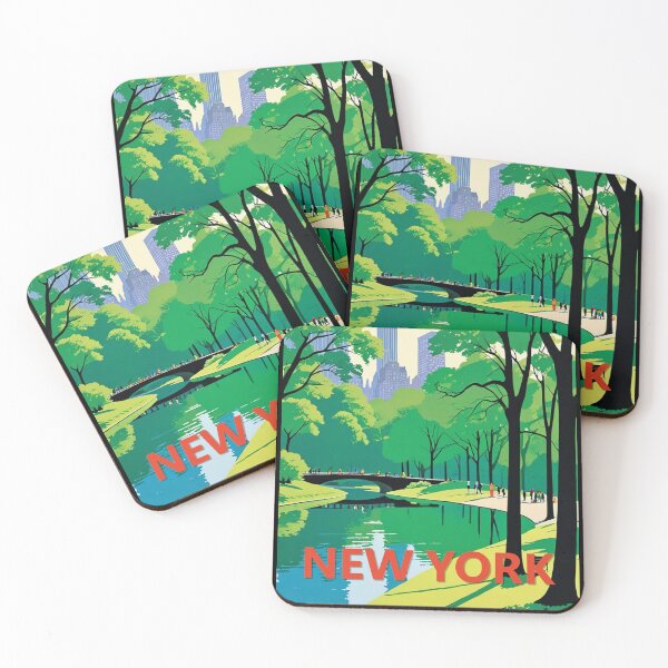 Item preview, Vintage Poster New York Central Park Graphic Art designed and sold by KALEIDOSCOPE UK.