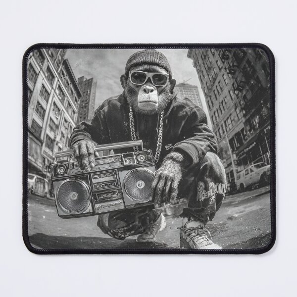 Item preview, 90s B-Boy Chimp designed and sold by RockFireMerch.