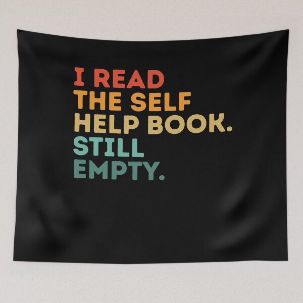 Item preview, I Read the Self-Help Book. Still Empty. – Retro Sunset Edition designed and sold by Gravly.