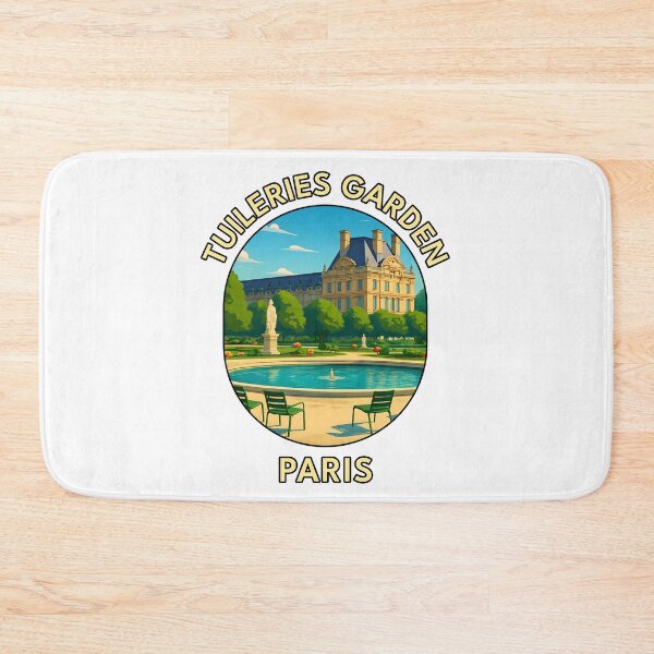 Item preview, Tuileries Garden - Paris Summer Landscape Illustration designed and sold by inkNext.