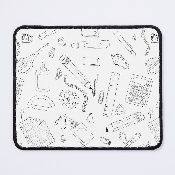 Item preview, School Supply Chaos Black Line designed and sold by Lighthousebybeth.