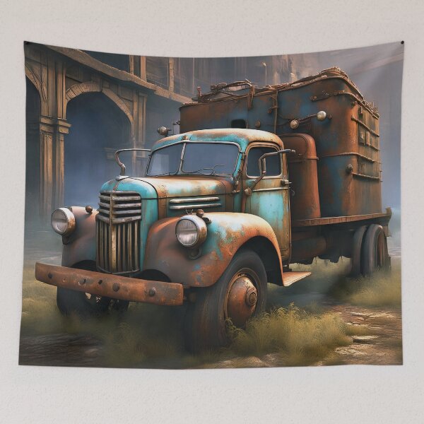 Item preview, Industrial Hauler – Vintage Truck at Work designed and sold by Marcu Ioachim.