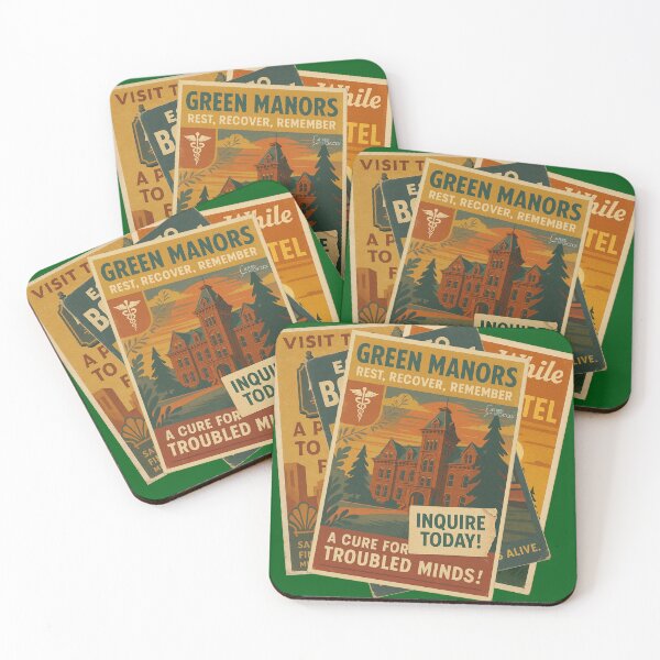 Item preview, Spellbound Green Manors Retro Travel Poster Art designed and sold by Cult23.
