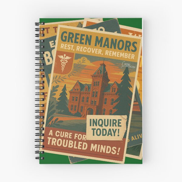 Item preview, Spellbound Green Manors Retro Travel Poster Art designed and sold by Cult23.