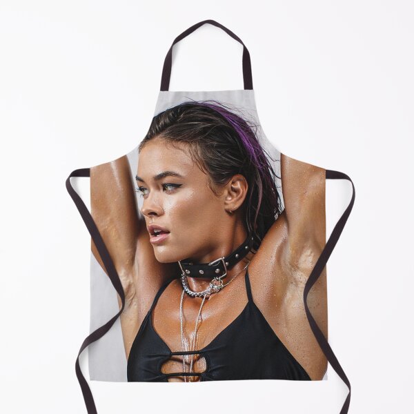 Item preview, Beautiful sexy gym woman posing with her arms up showing her armpits sweating designed and sold by Vintage Designs +.