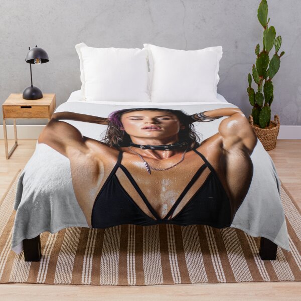 Item preview,  Beautiful sexy gym woman posing with her arms up showing her armpits sweating designed and sold by Vintage Designs +.