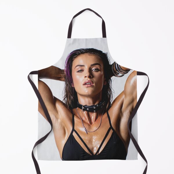 Item preview,  Beautiful sexy gym woman posing with her arms up showing her armpits sweating designed and sold by Vintage Designs +.