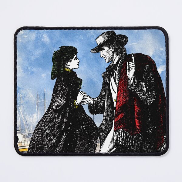 Item preview, A quiet moment by the dockside – Romantic Victorian Digital Collage with Nautical Theme designed and sold by The Harsnett Printworks.