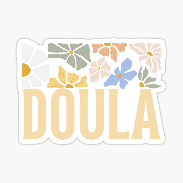 Item preview, Cute  Groovy Doula Wildflowers labour Birth Support Floral designed and sold by Guess4best.