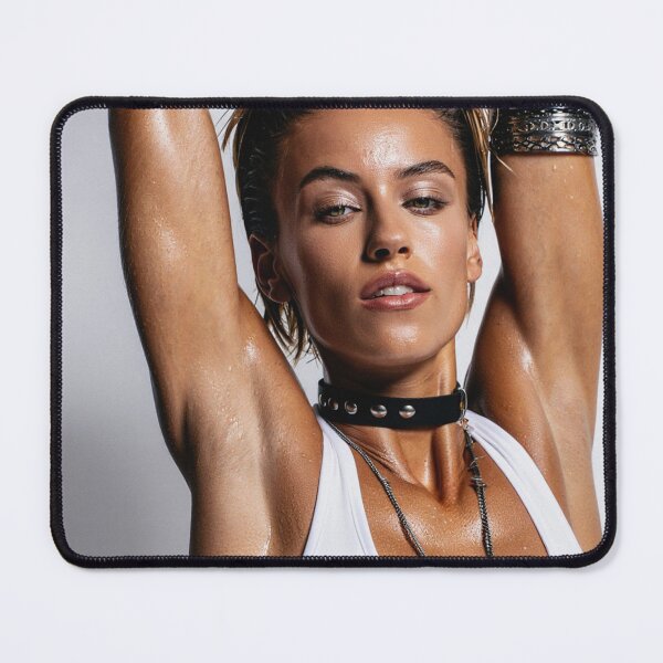 Item preview, Beautiful sexy gym woman posing with her arms up showing her armpits sweating designed and sold by Vintage Designs +.